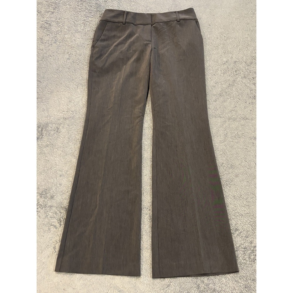 NWT AXCESS Dress Pants Women's 4 Gray Stretch Metro Fit Flare Leg Career